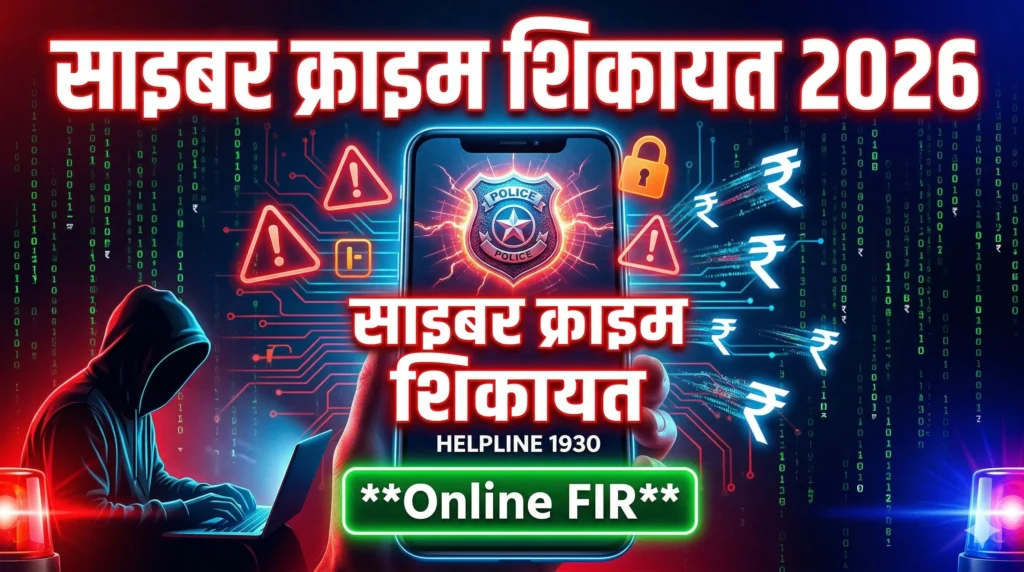 Cyber Crime Complaint Kaise Kare 2026 — Online FIR Aur Portal (Complete Guide)