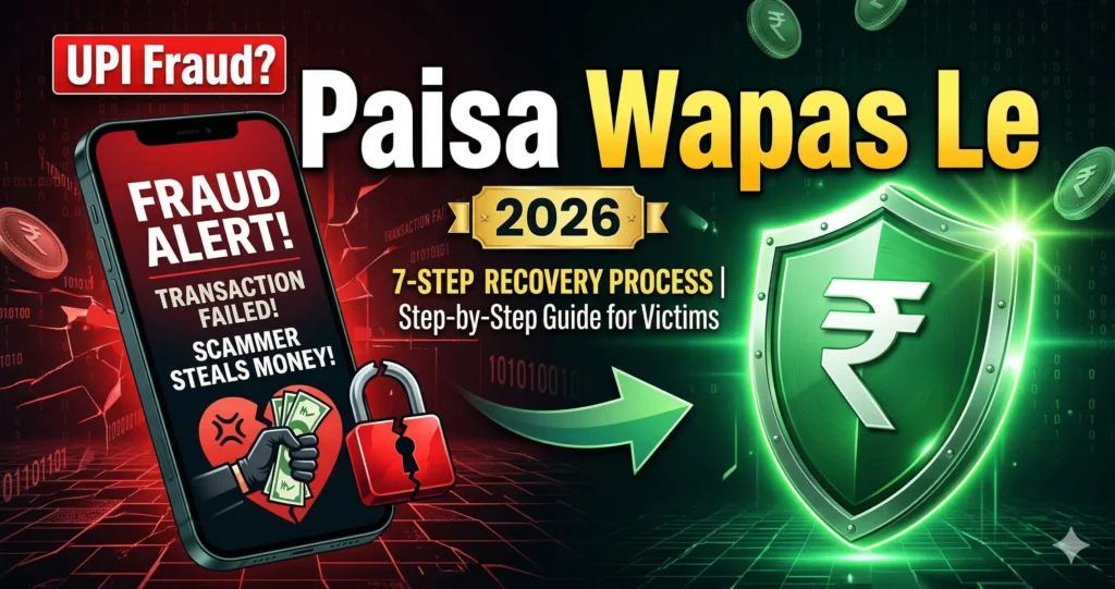 UPI fraud hua toh paisa kaise wapas le 2026 step by step recovery process