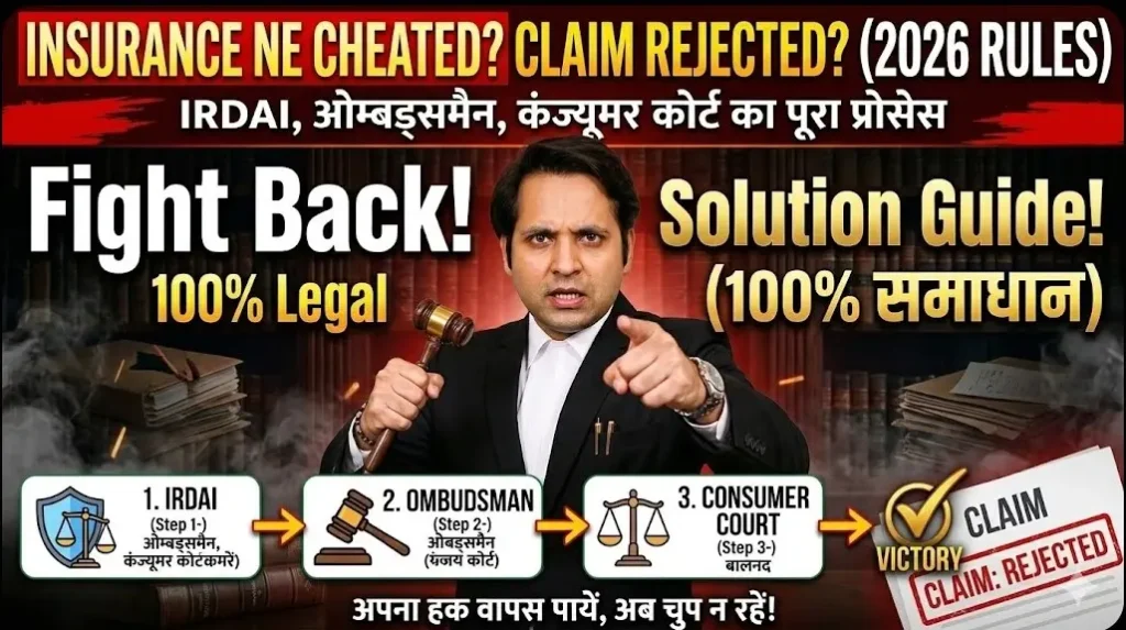 Insurance claim reject hua toh kya kare 2026 IRDAI ombudsman consumer court recovery process step by step