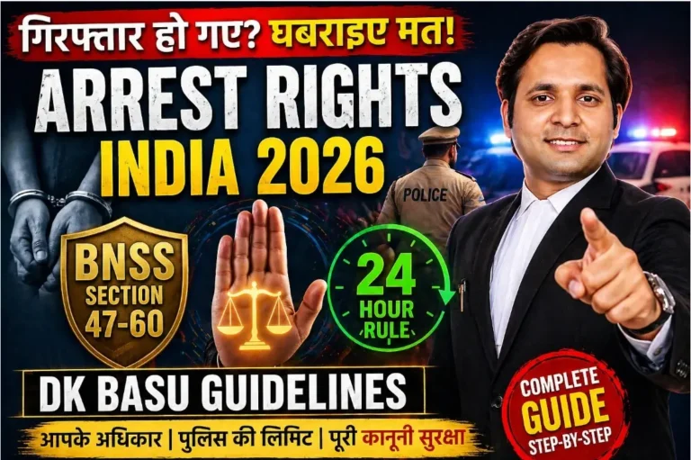 arrest rights India 2026 BNSS Section 47 60 DK Basu guidelines 24 hour rule magistrate illegal detention