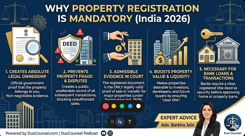  property registration kaise hoti hai 2026 stamp duty documents online process India
