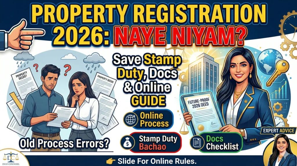 property registration kaise hoti hai 2026 stamp duty documents online process India