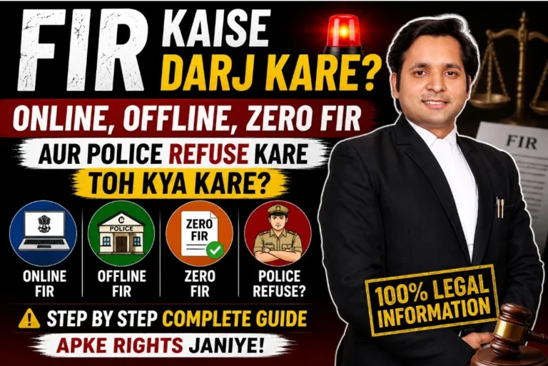 FIR kaise darj kare online offline Zero FIR BNSS Section 173 police refuse remedy magistrate India complete guide