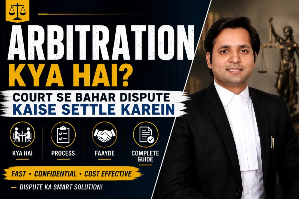 arbitration kya hai court se bahar dispute settlement process India Arbitration Conciliation Act 1996 complete guide
