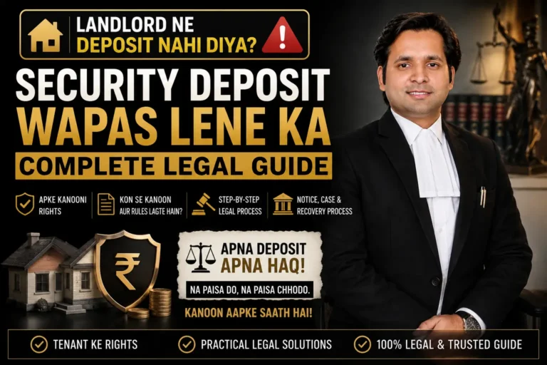 landlord ne deposit nahi diya security deposit wapas lene ka legal process consumer court rent tribunal India