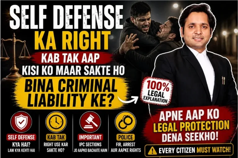 self defense ka right India BNS Section 34 44 private defence kab tak force use kar sakte hain criminal liability