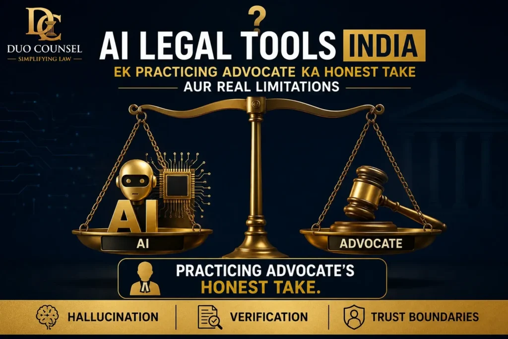AI legal tools India ChatGPT KanoonGPT practicing advocate honest review hallucination limitations Indian courts